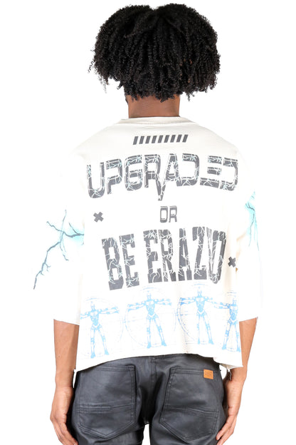 S/N Jersey 3/4 Sleeve Crop Top Tee