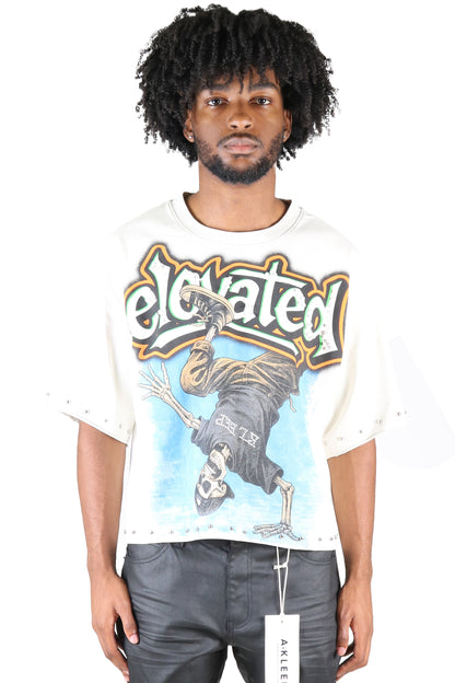 ALANI S/N Jersey 3/4 Sleeve Crop Top Tee
