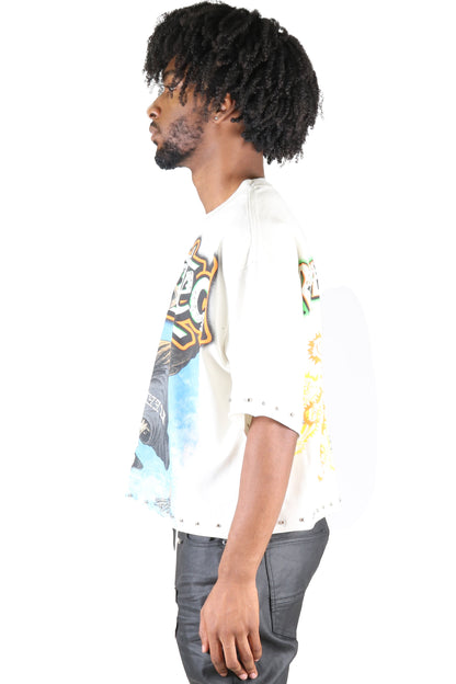 ALANI S/N Jersey 3/4 Sleeve Crop Top Tee