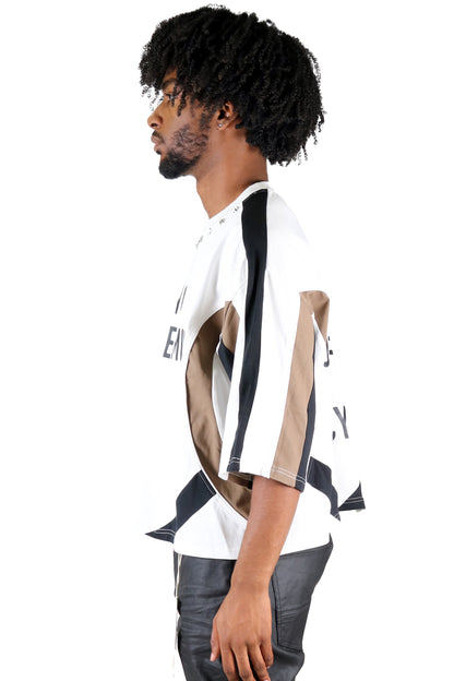 S/N Jersey 3/4 Sleeve Crop Top Tee