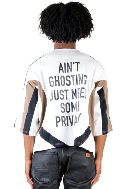 S/N Jersey 3/4 Sleeve Crop Top Tee