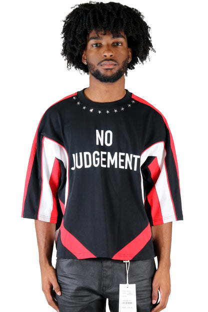Jersey 3/4 Sleeve Crop Top Tee
