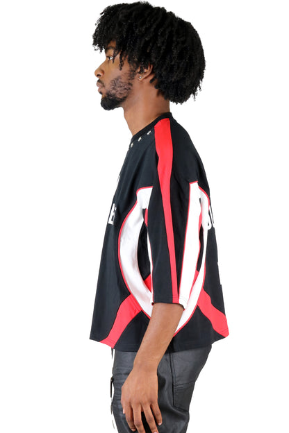 Jersey 3/4 Sleeve Crop Top Tee