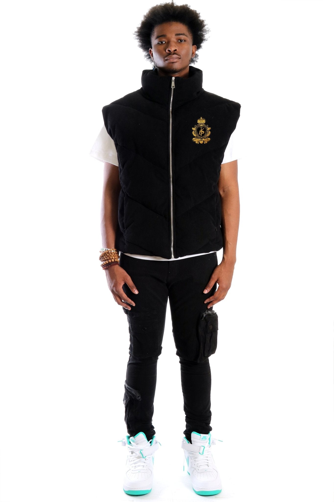 Sable Corduroy Puff Vest