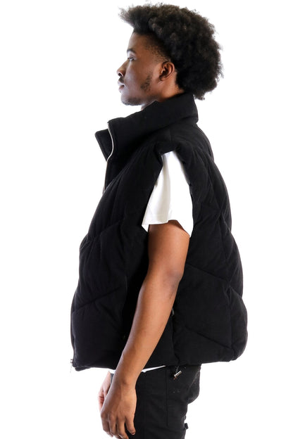 Sable Corduroy Puff Vest