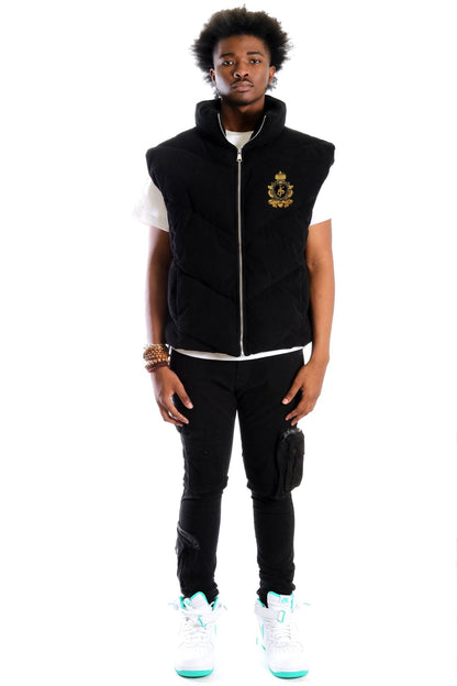 Sable Corduroy Puff Vest