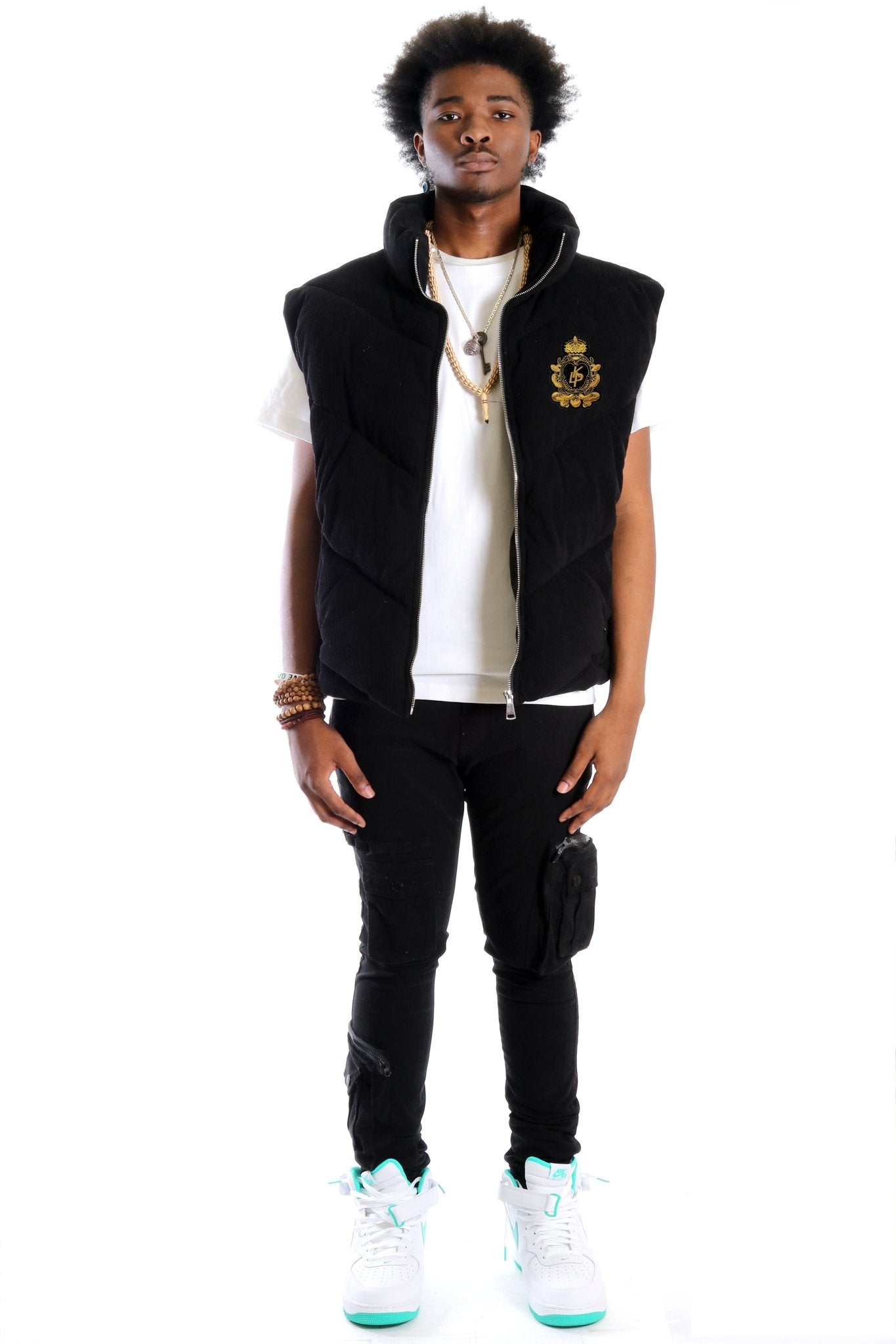 Sable Corduroy Puff Vest