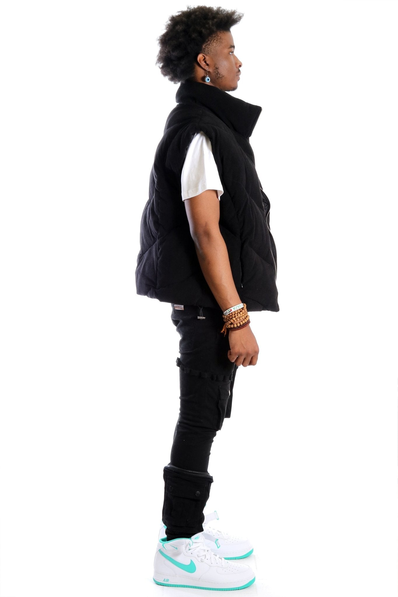 Sable Corduroy Puff Vest