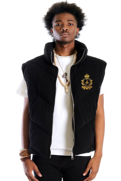 Sable Corduroy Puff Vest
