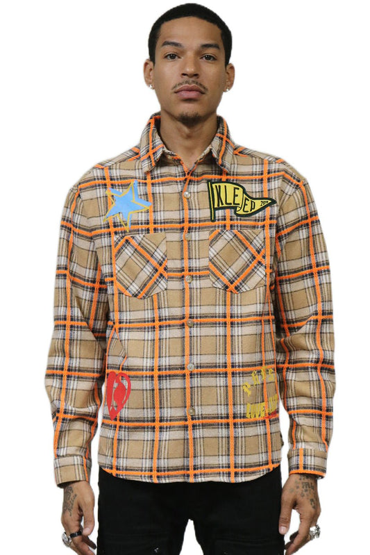 Roy Flannel Button Down Shirt