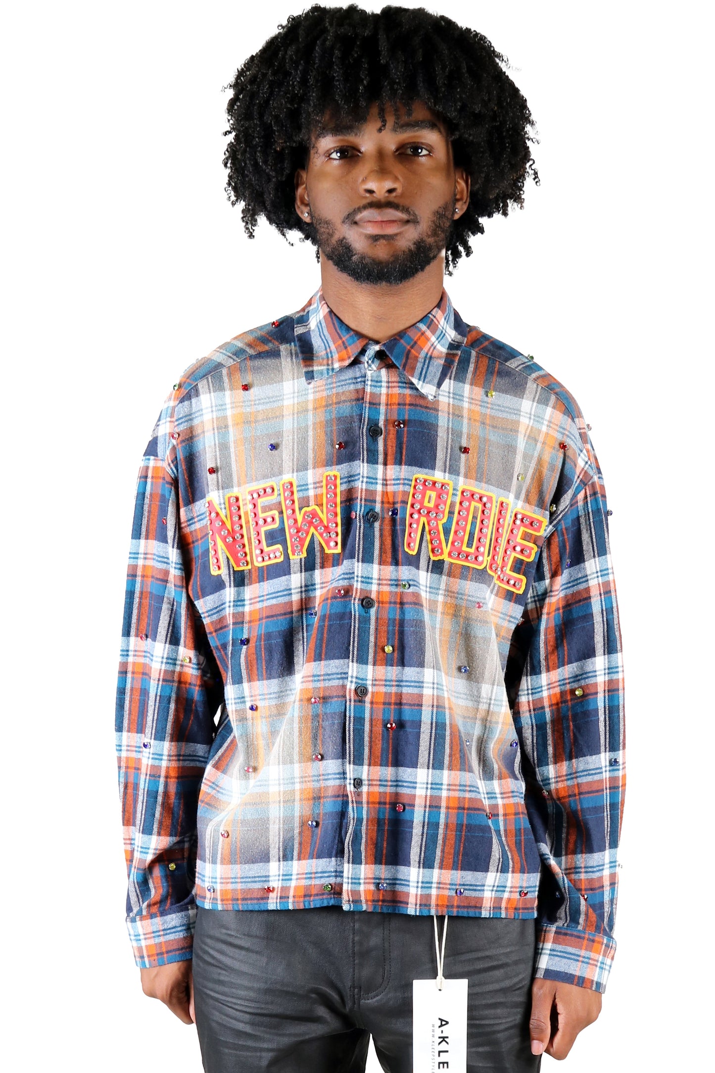 Long Sleeve Washed Flannel Crop Top Button Down Shirt