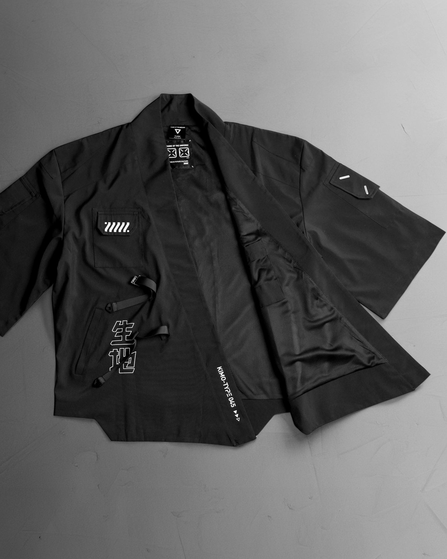 Kimo-Type 045 Black Lightweight Kimono