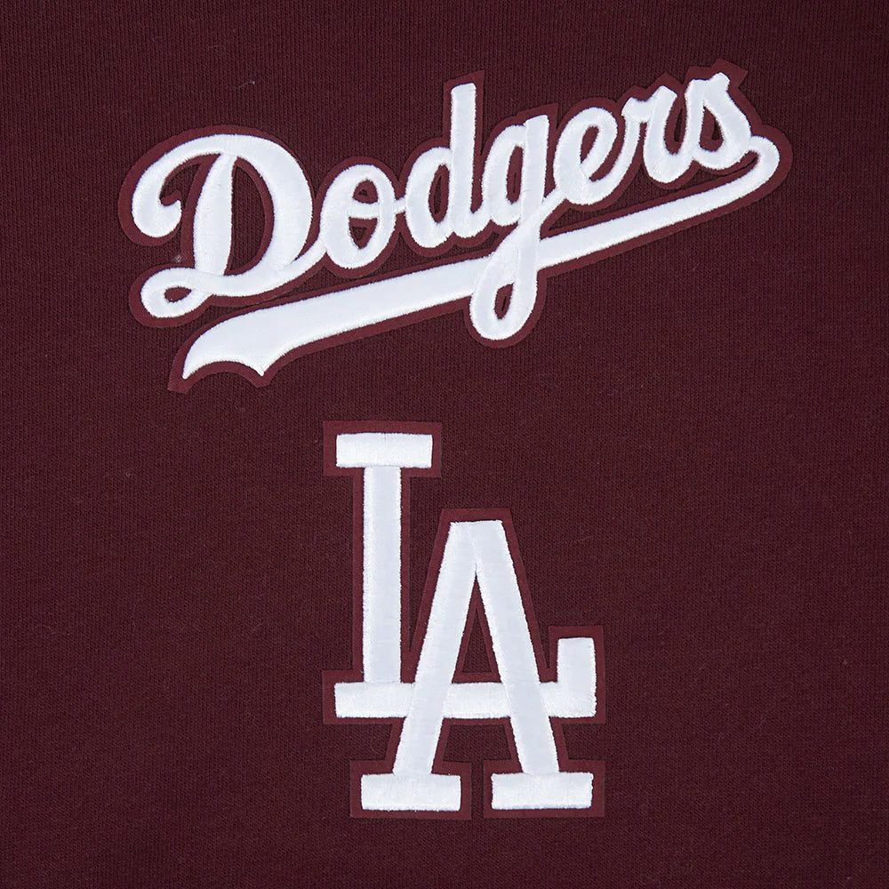 LA Dodgers Wingspan Drop Shoulder Hoodie | Wine