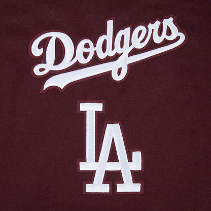 LA Dodgers Wingspan Drop Shoulder Hoodie | Wine