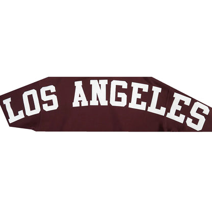 LA Dodgers Wingspan Drop Shoulder Hoodie | Wine