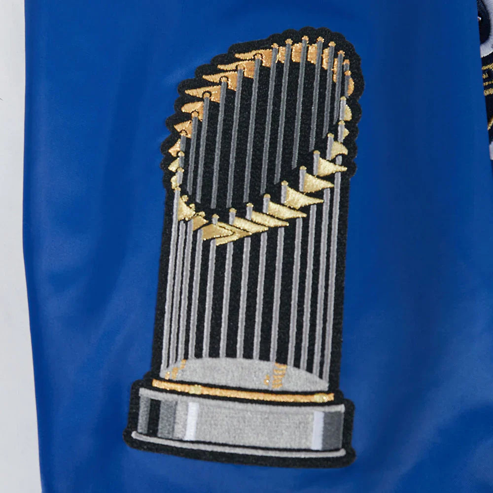 LA Dodgers World Series Satin Jacket | Royal