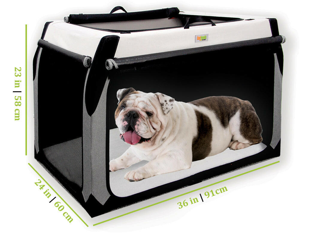 The Foldable Travel Dog Crate