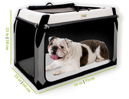 The Foldable Travel Dog Crate