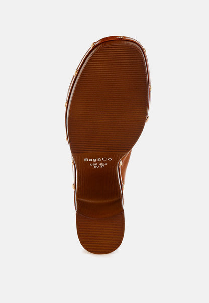 Lyrac Recycled Leather Platform Clogs
