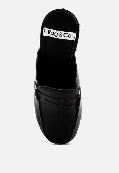 Lyrac Recycled Leather Platform Clogs