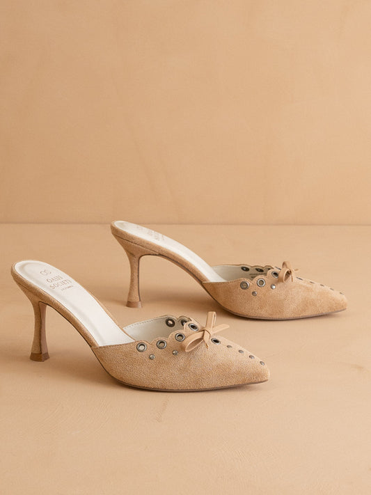 The Meridian | Sand Kitten Heel