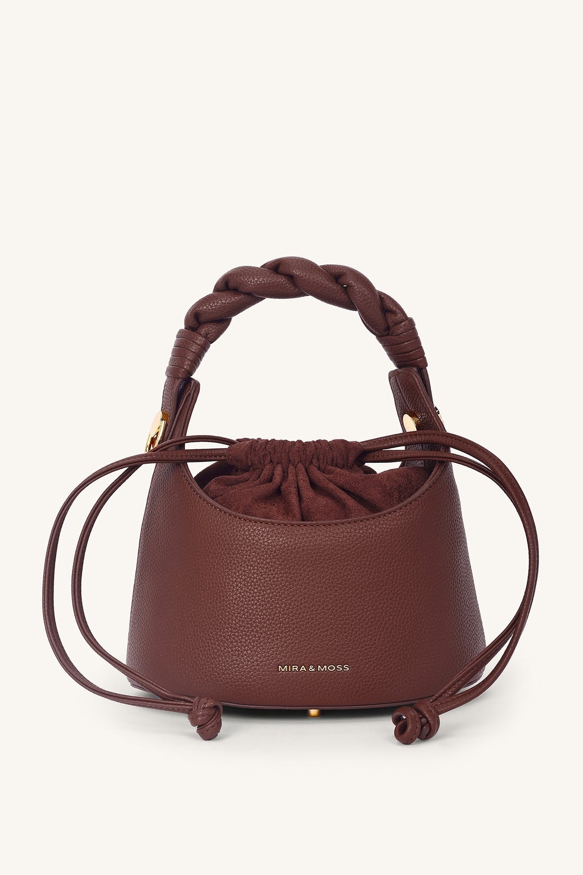 Mira & Moss Mocha Knot Bucket Bag - Cocoa Umber