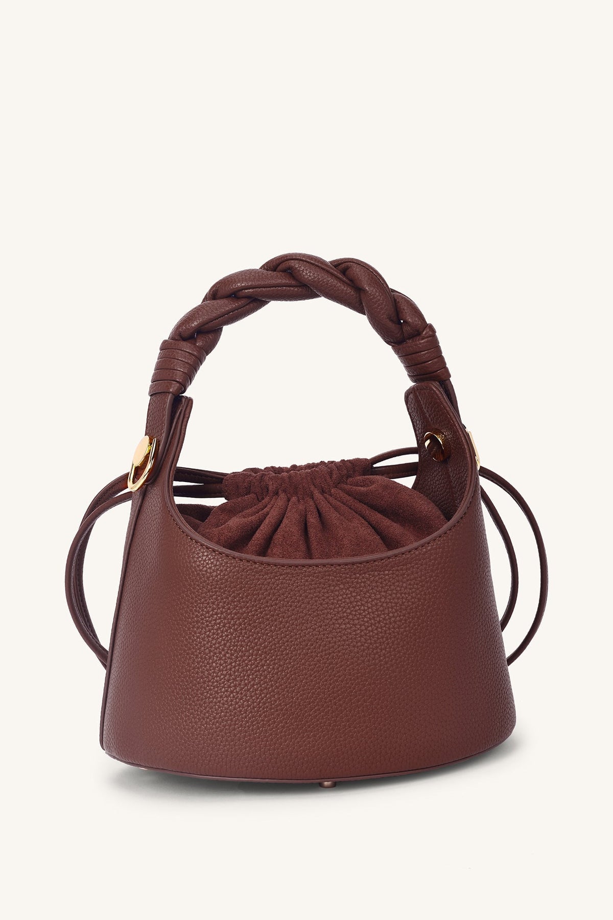 Mira & Moss Mocha Knot Bucket Bag - Cocoa Umber