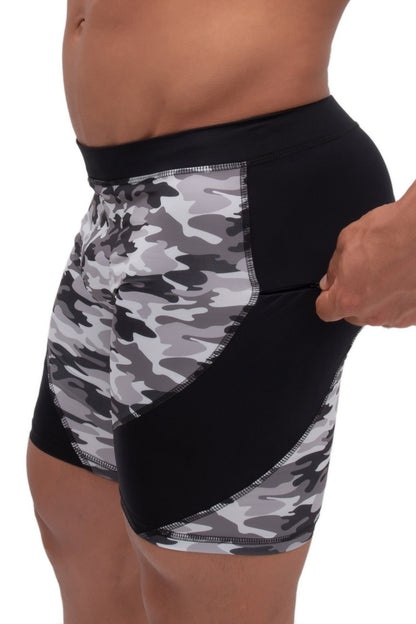 Gray Camo Shorts