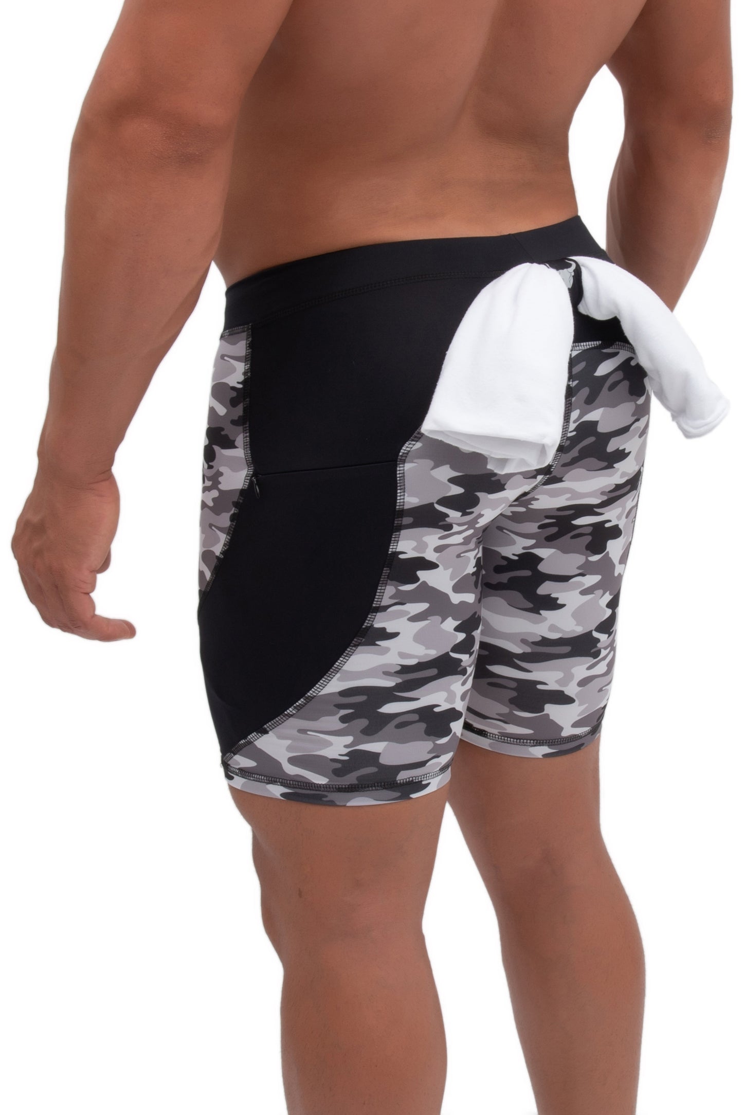 Gray Camo Shorts