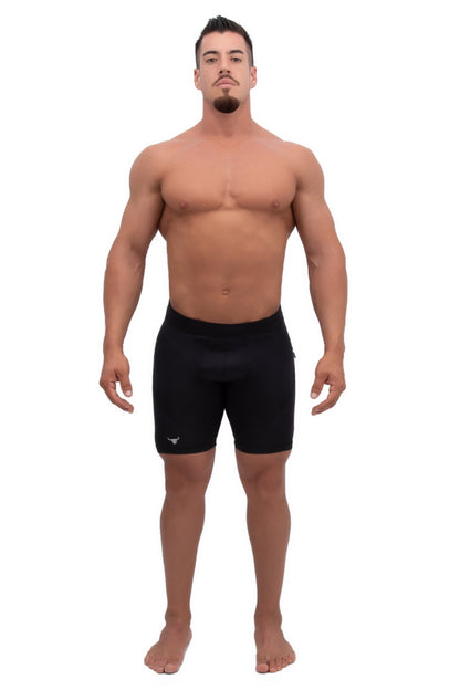 Black/Black Shorts