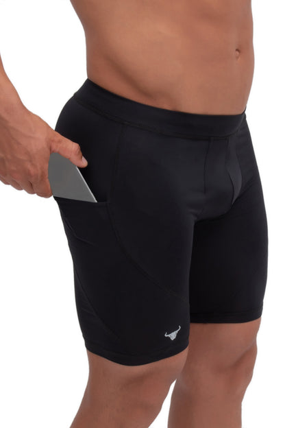 Black/Black Shorts
