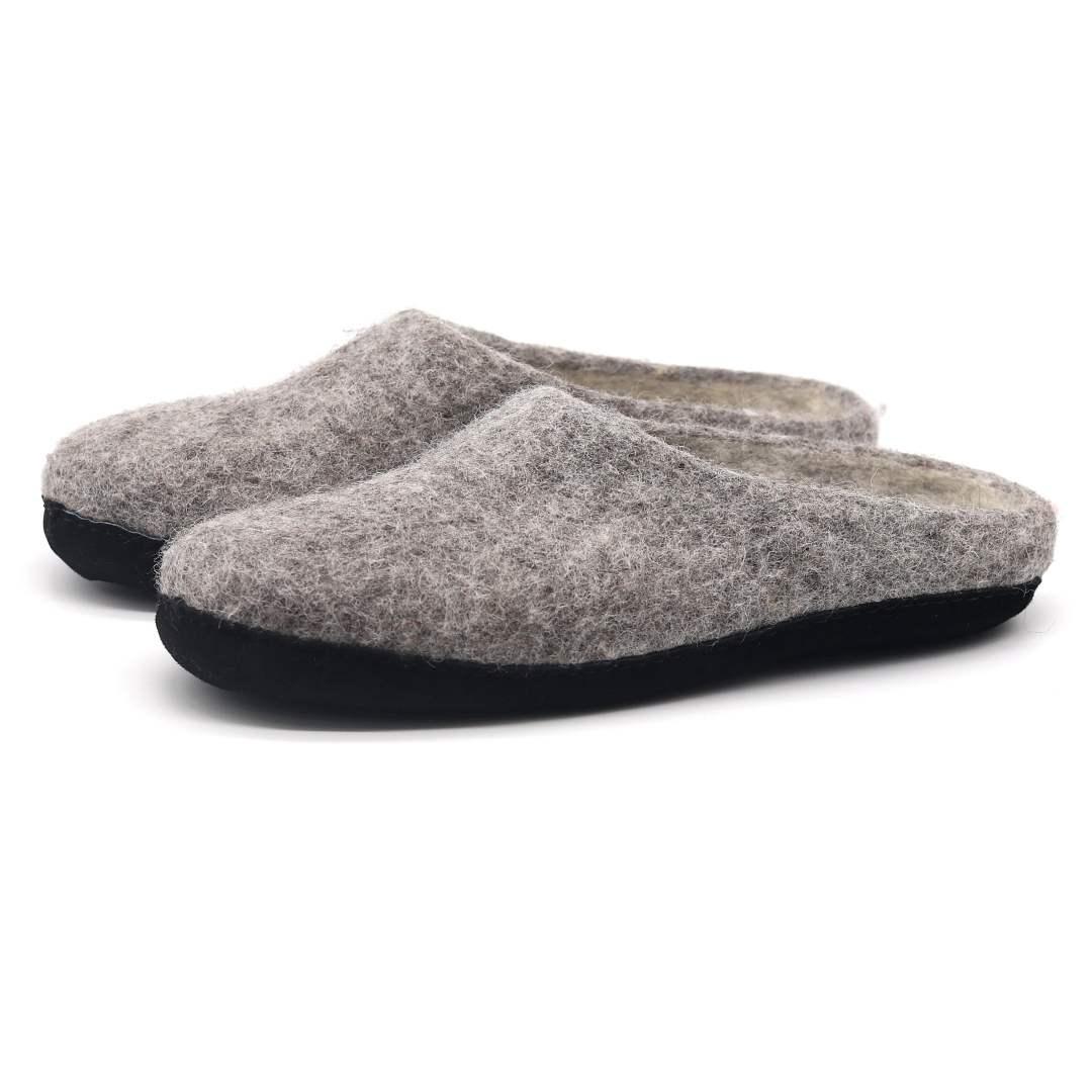 Astoria Noir Wool House Slippers
