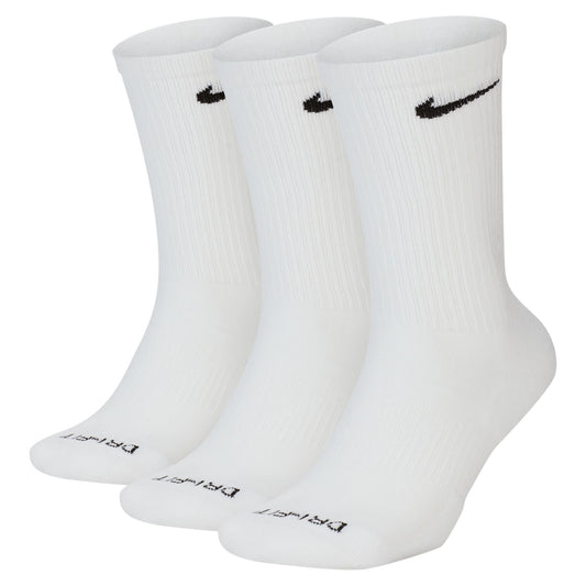 Adult 3-Pack Everyday Plus Cushioned Socks | White