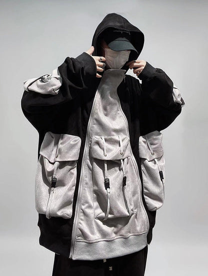 Patchwork Functional Hoodie