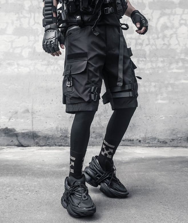 Paratrooper Matte Black Shorts