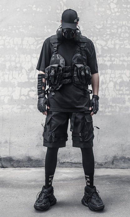 Paratrooper Matte Black Shorts