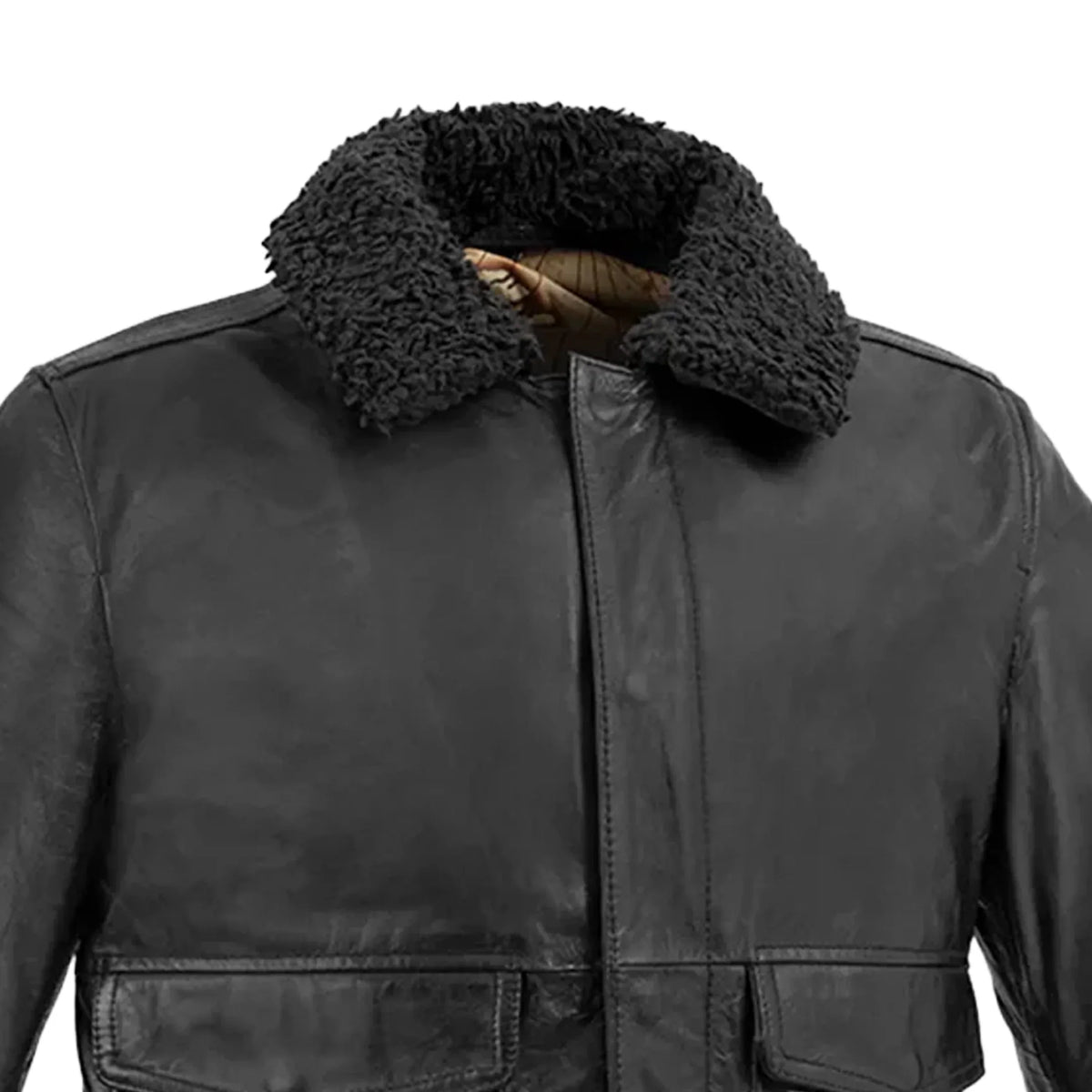 Old World Map Men’s Leather Bomber Jacket