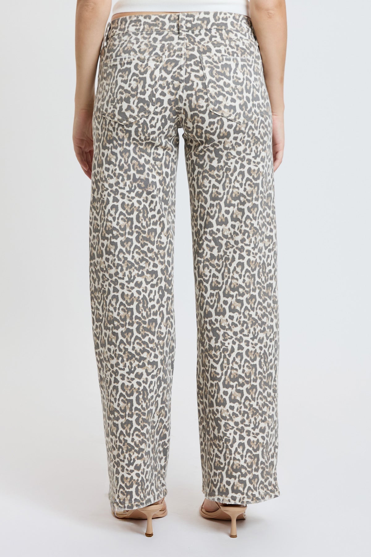 Britney Leopard Wide Leg Jeans