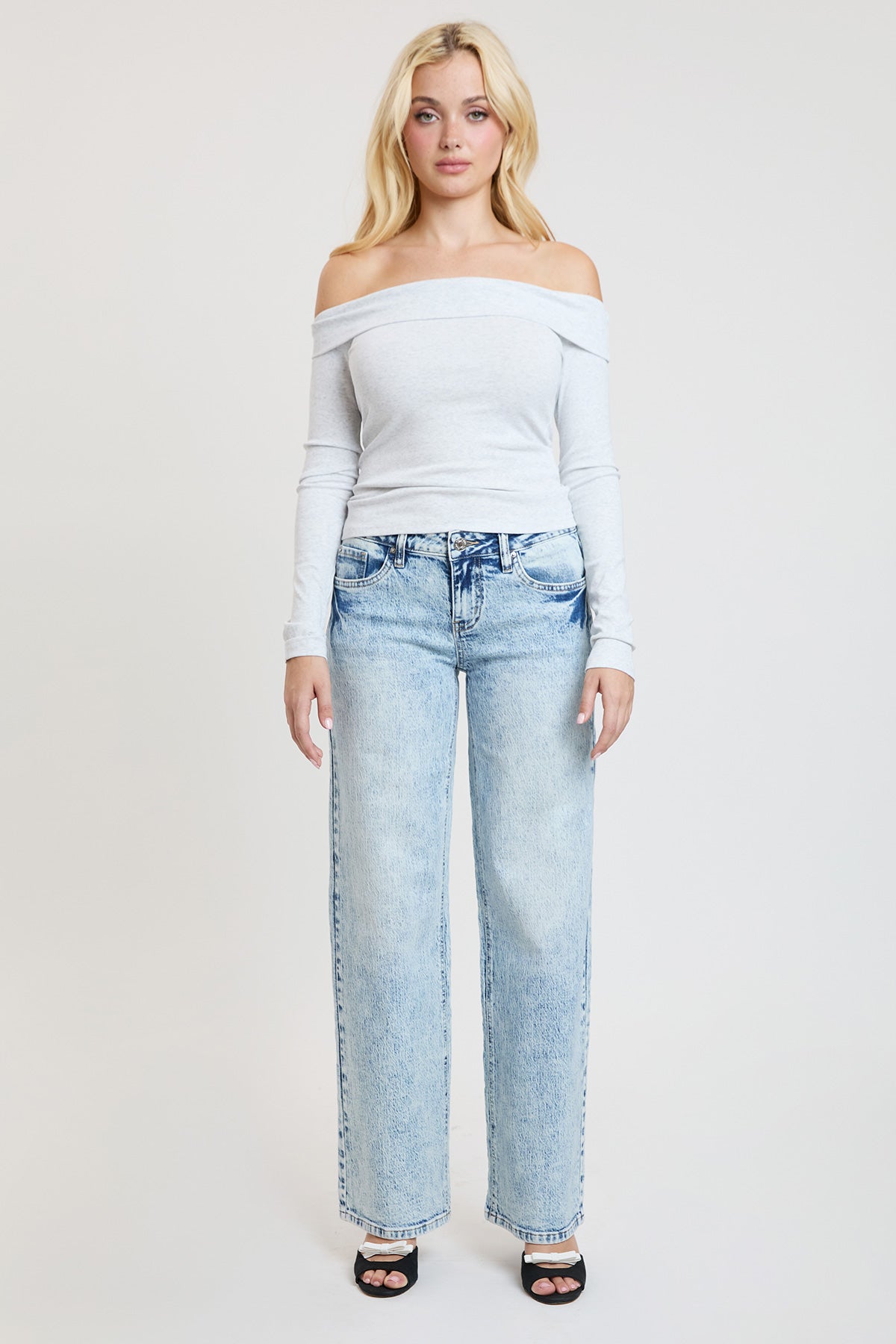 Luxe Britney Wide Leg Jeans