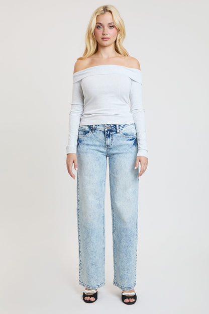 Luxe Britney Wide Leg Jeans