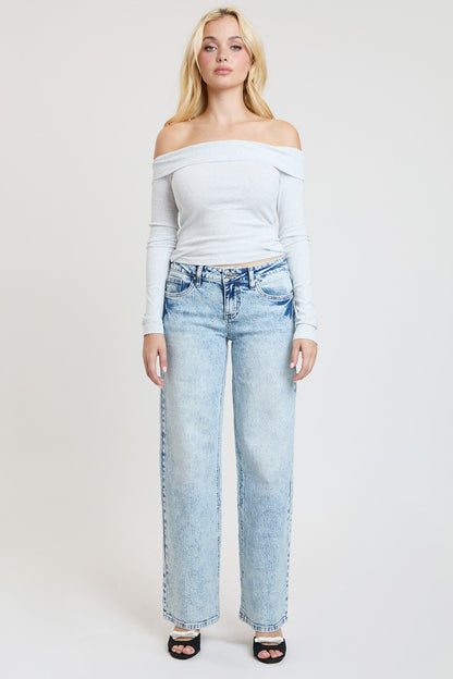 Luxe Britney Wide Leg Jeans