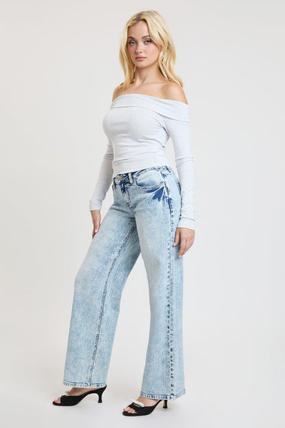 Luxe Britney Wide Leg Jeans