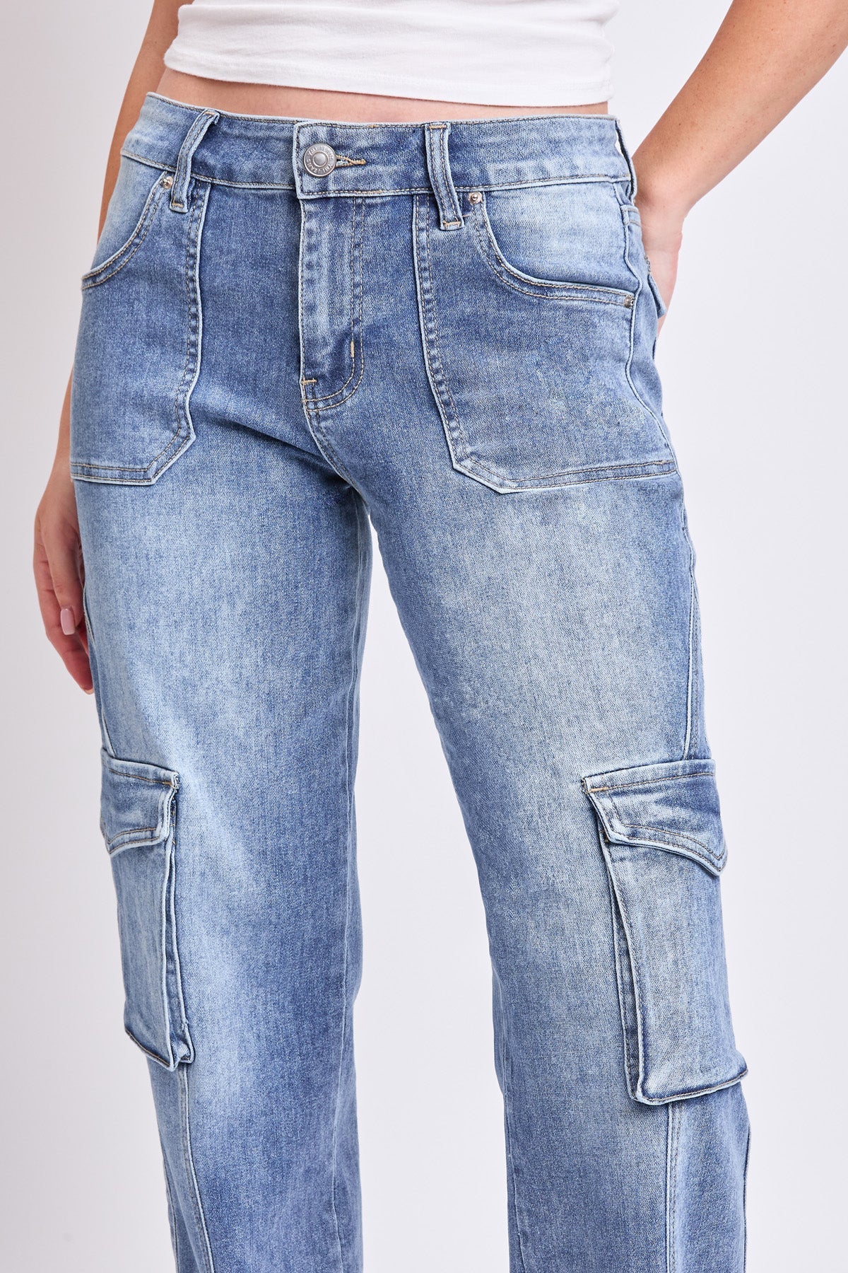 High Rise Skater Cargo Jeans