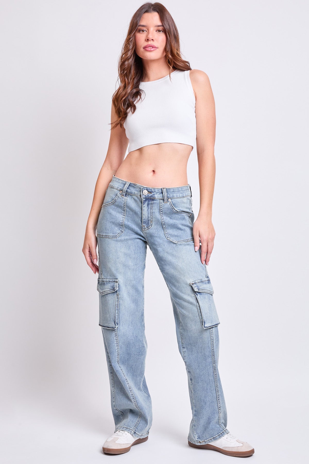 High Rise Skater Cargo Jeans
