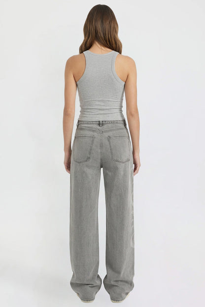 Relaxed Super Wide Love Print Jeans