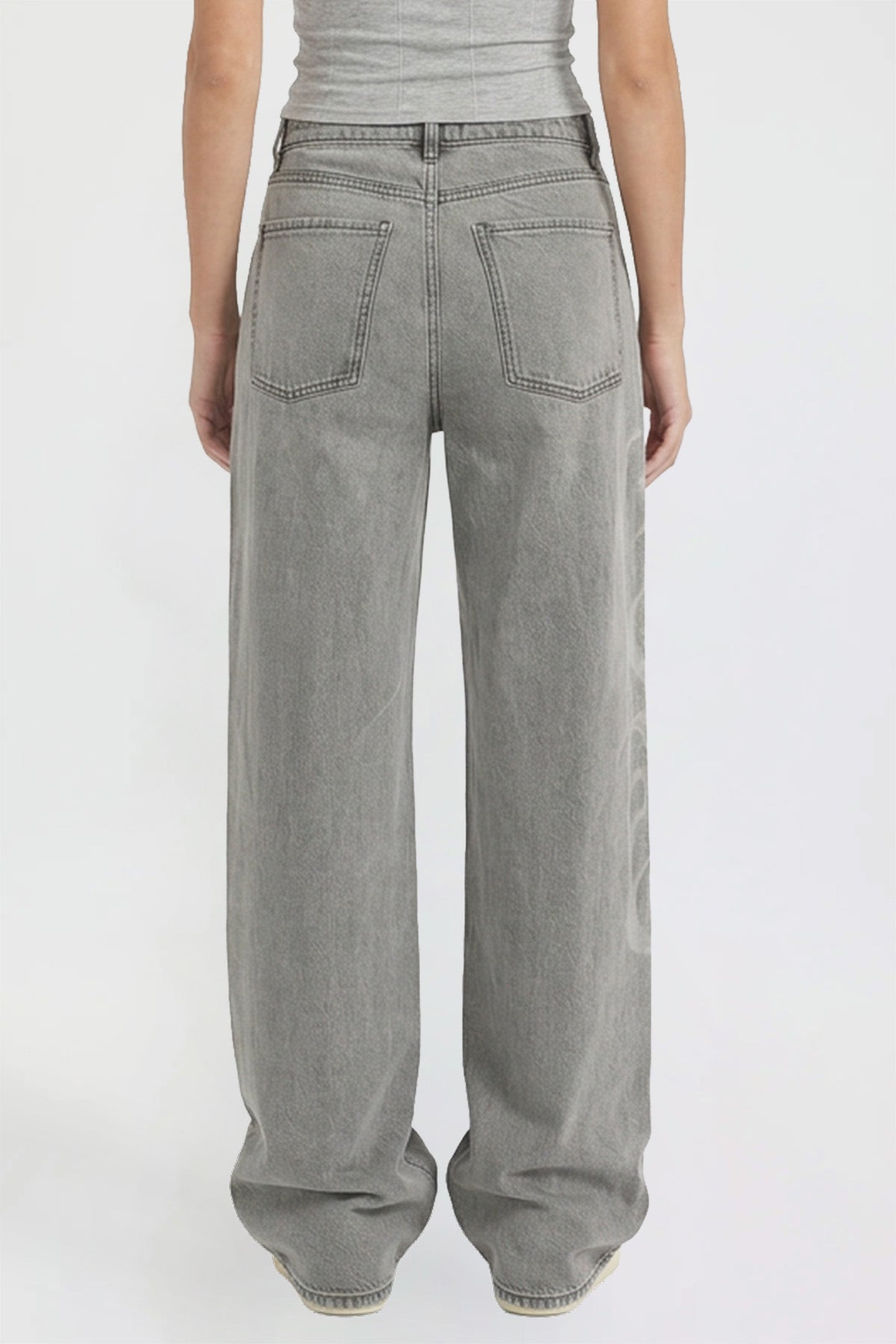 Relaxed Super Wide Love Print Jeans