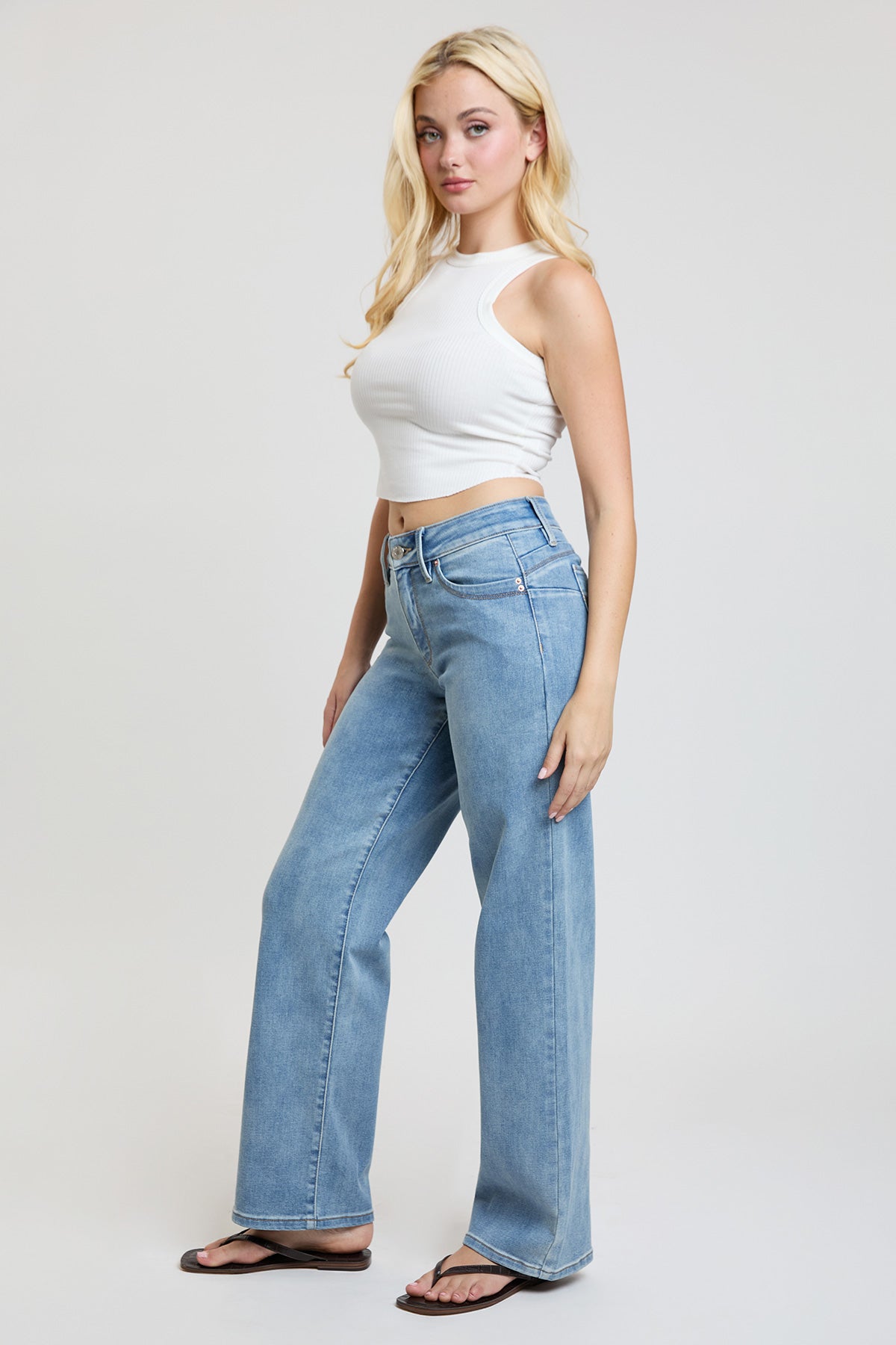 Luxe High Rise WannaBettaButt Straight Jeans