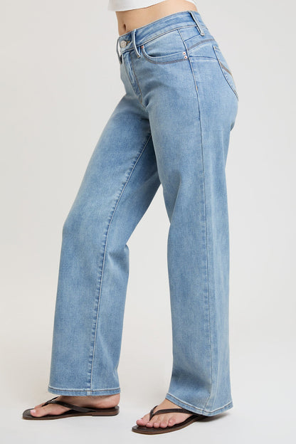 Luxe High Rise WannaBettaButt Straight Jeans