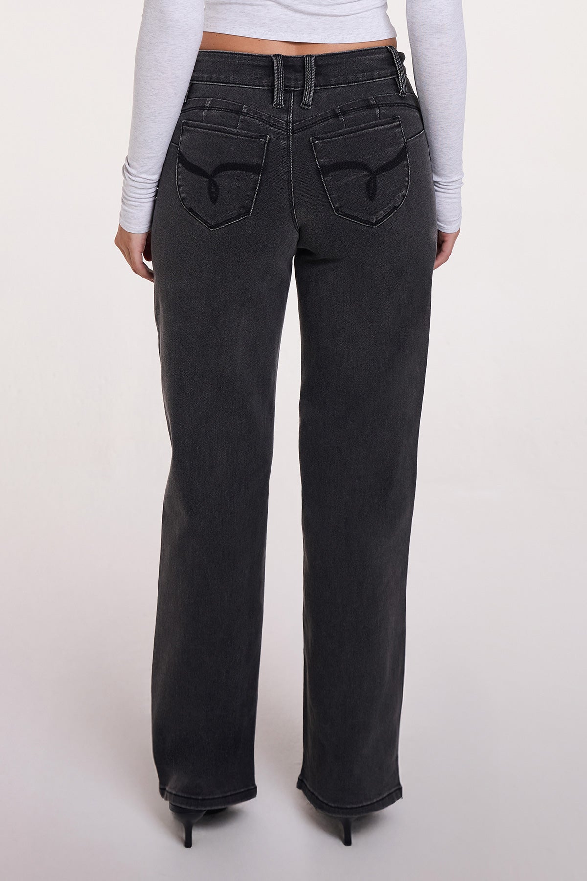 Luxe High Rise WannaBettaButt Straight Jeans