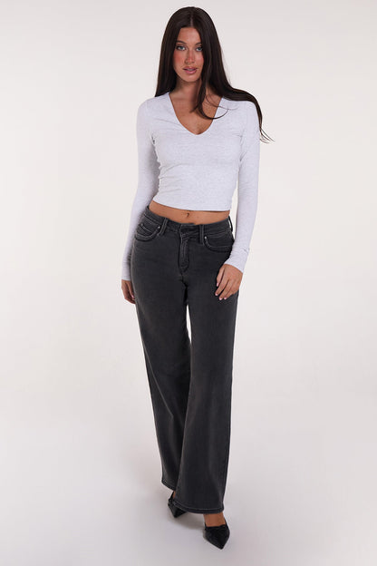 Luxe High Rise WannaBettaButt Straight Jeans